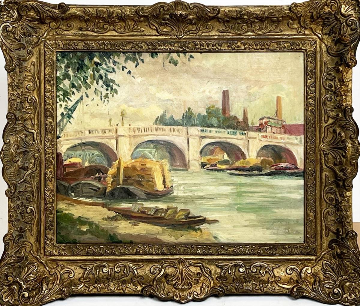 R. Lovell 1938 Yapımı 33cm x 44cm İmzalı, Çerçeveli, Yağlı Boya Tablo | Ant-24003